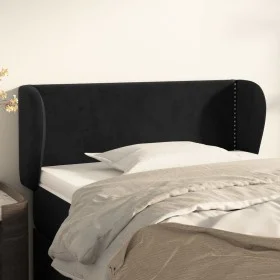 Black velvet headboard 93x23x78/88 cm by vidaXL, Headboards and footboards - Ref: Foro24-3117042, Price: 43,72 €, Discount: %