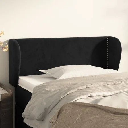 Cabecero de terciopelo negro 93x23x78/88 cm de vidaXL, Cabeceros y pies de cama - Ref: Foro24-3117042, Precio: 43,94 €, Descu...