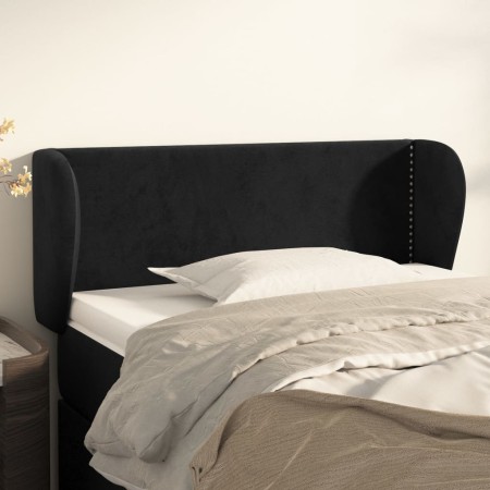 Kopfteil aus schwarzem Samt, 93 x 23 x 78/88 cm von vidaXL, Kopf- und Fußteile - Ref: Foro24-3117042, Preis: 44,49 €, Rabatt: %