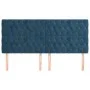 Cabeceros 4 unidades de terciopelo azul oscuro 90x7x78/88 cm de vidaXL, Cabeceros y pies de cama - Ref: Foro24-3116732, Preci...