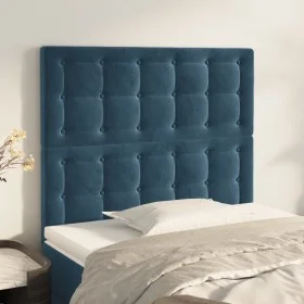 Kopfteile 2 Einheiten aus dunkelblauem Samt 90x5x78/88 cm von vidaXL, Kopf- und Fußteile - Ref: Foro24-3116806, Preis: 63,74 ...