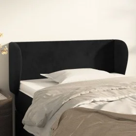 Kopfteil aus schwarzem Samt, 83 x 23 x 78/88 cm von vidaXL, Kopf- und Fußteile - Ref: Foro24-3116896, Preis: 46,14 €, Rabatt: %