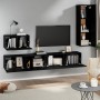 4-teiliges TV-Möbelset aus schwarzem Sperrholz von vidaXL, TV-Möbel - Ref: Foro24-3114327, Preis: 189,33 €, Rabatt: %