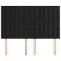 Headboards 4 units black velvet 72x5x78/88 cm by vidaXL, Headboards and footboards - Ref: Foro24-3116816, Price: 150,94 €, Di...