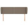 Cabecero de tela gris taupe 147x23x78/88 cm de vidaXL, Cabeceros y pies de cama - Ref: Foro24-3117006, Precio: 56,43 €, Descu...