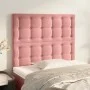Cabeceros 2 unidades de terciopelo rosa 80x5x78/88 cm de vidaXL, Cabeceros y pies de cama - Ref: Foro24-3116801, Precio: 67,8...