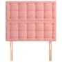 Cabeceros 2 unidades de terciopelo rosa 80x5x78/88 cm de vidaXL, Cabeceros y pies de cama - Ref: Foro24-3116801, Precio: 67,8...