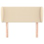Cream fabric headboard 93x23x78/88 cm by vidaXL, Headboards and footboards - Ref: Foro24-3116851, Price: 57,10 €, Discount: %