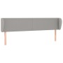 Light gray fabric headboard 203x23x78/88 cm by vidaXL, Headboards and footboards - Ref: Foro24-3116886, Price: 72,07 €, Disco...
