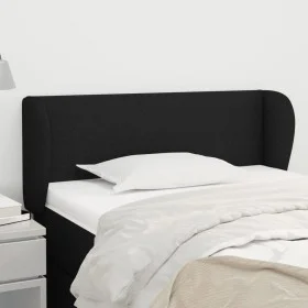 Black fabric headboard 103x23x78/88 cm by vidaXL, Headboards and footboards - Ref: Foro24-3116856, Price: 51,51 €, Discount: %