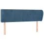 Cabecero de terciopelo azul oscuro 147x23x78/88 cm de vidaXL, Cabeceros y pies de cama - Ref: Foro24-3116916, Precio: 65,87 €...