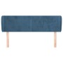 Cabecero de terciopelo azul oscuro 147x23x78/88 cm de vidaXL, Cabeceros y pies de cama - Ref: Foro24-3116916, Precio: 67,64 €...