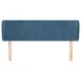 Cabecero de terciopelo azul oscuro 147x23x78/88 cm de vidaXL, Cabeceros y pies de cama - Ref: Foro24-3116916, Precio: 65,87 €...