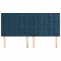 Headboards 4 units of dark blue velvet 100x5x78/88 cm by vidaXL, Headboards and footboards - Ref: Foro24-3116836, Price: 134,...