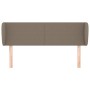 Taupe gray fabric headboard 147x23x78/88 cm by vidaXL, Headboards and footboards - Ref: Foro24-3116866, Price: 70,40 €, Disco...