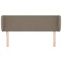 Taupe gray fabric headboard 147x23x78/88 cm by vidaXL, Headboards and footboards - Ref: Foro24-3116866, Price: 76,28 €, Disco...