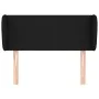 Cabecero de tela negro 93x23x78/88 cm de vidaXL, Cabeceros y pies de cama - Ref: Foro24-3116848, Precio: 52,04 €, Descuento: %