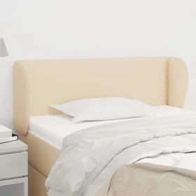 Cream fabric headboard 93x23x78/88 cm by vidaXL, Headboards and footboards - Ref: Foro24-3116991, Price: 54,27 €, Discount: %