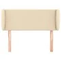 Cream fabric headboard 93x23x78/88 cm by vidaXL, Headboards and footboards - Ref: Foro24-3116991, Price: 54,41 €, Discount: %