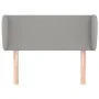 Light gray fabric headboard 83x23x78/88 cm by vidaXL, Headboards and footboards - Ref: Foro24-3116838, Price: 44,13 €, Discou...