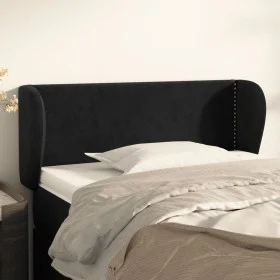 Kopfteil aus schwarzem Samt, 83 x 23 x 78/88 cm von vidaXL, Kopf- und Fußteile - Ref: Foro24-3117036, Preis: 43,05 €, Rabatt: %