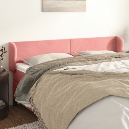 Rosa Samtkopfteil 163x23x78/88 cm von vidaXL, Kopf- und Fußteile - Ref: Foro24-3116923, Preis: 70,98 €, Rabatt: %
