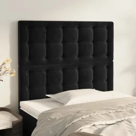Kopfteile 2 Einheiten aus schwarzem Samt 80x5x78/88 cm von vidaXL, Kopf- und Fußteile - Ref: Foro24-3116798, Preis: 55,51 €, ...