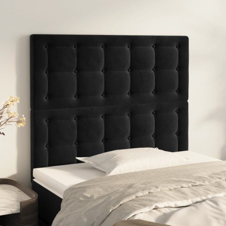 Kopfteile 2 Einheiten aus schwarzem Samt 80x5x78/88 cm von vidaXL, Kopf- und Fußteile - Ref: Foro24-3116798, Preis: 52,44 €, ...