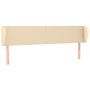 Cabecero de tela color crema 183x23x78/88 cm de vidaXL, Cabeceros y pies de cama - Ref: Foro24-3116883, Precio: 81,47 €, Desc...