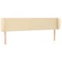 Cabecero de tela color crema 183x23x78/88 cm de vidaXL, Cabeceros y pies de cama - Ref: Foro24-3116883, Precio: 88,57 €, Desc...