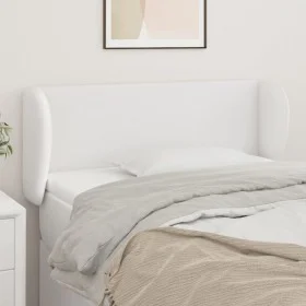 Kopfteil aus weißem Kunstleder, 93 x 23 x 78/88 cm von vidaXL, Kopf- und Fußteile - Ref: Foro24-3116943, Preis: 58,24 €, Raba...
