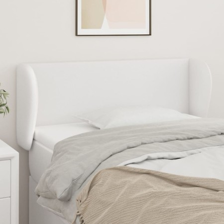 White synthetic leather headboard 93x23x78/88 cm by vidaXL, Headboards and footboards - Ref: Foro24-3116943, Price: 58,85 €, ...