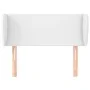 Cabecero de cuero sintético blanco 93x23x78/88 cm de vidaXL, Cabeceros y pies de cama - Ref: Foro24-3116943, Precio: 58,24 €,...