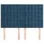 Headboards 4 units dark blue velvet 72x5x78/88 cm by vidaXL, Headboards and footboards - Ref: Foro24-3116818, Price: 94,04 €,...
