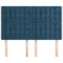 Kopfteile 4 Einheiten dunkelblauer Samt 72x5x78/88 cm von vidaXL, Kopf- und Fußteile - Ref: Foro24-3116818, Preis: 99,32 €, R...