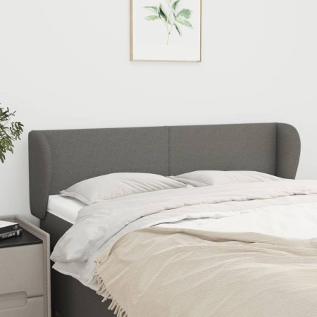 Dark gray fabric headboard 147x23x78/88 cm by vidaXL, Headboards and footboards - Ref: Foro24-3116863, Price: 74,67 €, Discou...