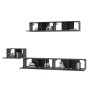 5-teiliges TV-Möbelset aus schwarzem Sperrholz von vidaXL, TV-Möbel - Ref: Foro24-3114431, Preis: 226,46 €, Rabatt: %