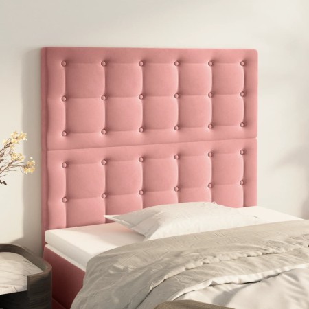 Kopfteile 2 Einheiten aus rosa Samt 100x5x78/88 cm von vidaXL, Kopf- und Fußteile - Ref: Foro24-3116813, Preis: 63,23 €, Raba...