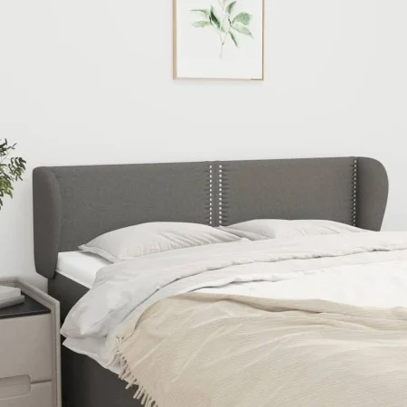 Dark gray fabric headboard 147x23x78/88 cm by vidaXL, Headboards and footboards - Ref: Foro24-3117003, Price: 61,40 €, Discou...