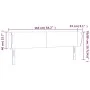 Cabecero de terciopelo gris claro 163x23x78/88 cm de vidaXL, Cabeceros y pies de cama - Ref: Foro24-3116918, Precio: 69,99 €,...