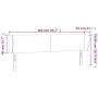 Hellgraues Samtkopfteil 163x23x78/88 cm von vidaXL, Kopf- und Fußteile - Ref: Foro24-3116918, Preis: 72,06 €, Rabatt: %