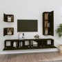 Set de muebles para TV 5 piezas madera contrachapada negro de vidaXL, Muebles TV - Ref: Foro24-3114447, Precio: 200,74 €, Des...