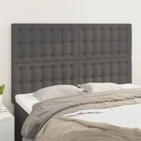 Headboards 4 units gray synthetic leather 72x5x78/88 cm by vidaXL, Headboards and footboards - Ref: Foro24-3116426, Price: 92...