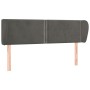 Kopfteil aus dunkelgrauem Samt, 147 x 23 x 78/88 cm von vidaXL, Kopf- und Fußteile - Ref: Foro24-3117053, Preis: 58,87 €, Rab...