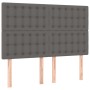 Cabeceros 4 unidades cuero sintético gris 72x5x78/88 cm de vidaXL, Cabeceros y pies de cama - Ref: Foro24-3116426, Precio: 10...