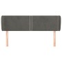 Kopfteil aus dunkelgrauem Samt, 147 x 23 x 78/88 cm von vidaXL, Kopf- und Fußteile - Ref: Foro24-3117053, Preis: 58,87 €, Rab...