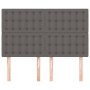 Headboards 4 units gray synthetic leather 72x5x78/88 cm by vidaXL, Headboards and footboards - Ref: Foro24-3116426, Price: 10...
