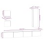 5-teiliges TV-Möbelset aus schwarzem Sperrholz von vidaXL, TV-Möbel - Ref: Foro24-3114447, Preis: 200,85 €, Rabatt: %