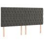 Kopfteile 4 Einheiten aus dunkelgrauem Samt 90x7x78/88 cm von vidaXL, Kopf- und Fußteile - Ref: Foro24-3116729, Preis: 124,80...