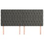 Headboards 4 units of dark gray velvet 90x7x78/88 cm by vidaXL, Headboards and footboards - Ref: Foro24-3116729, Price: 135,9...